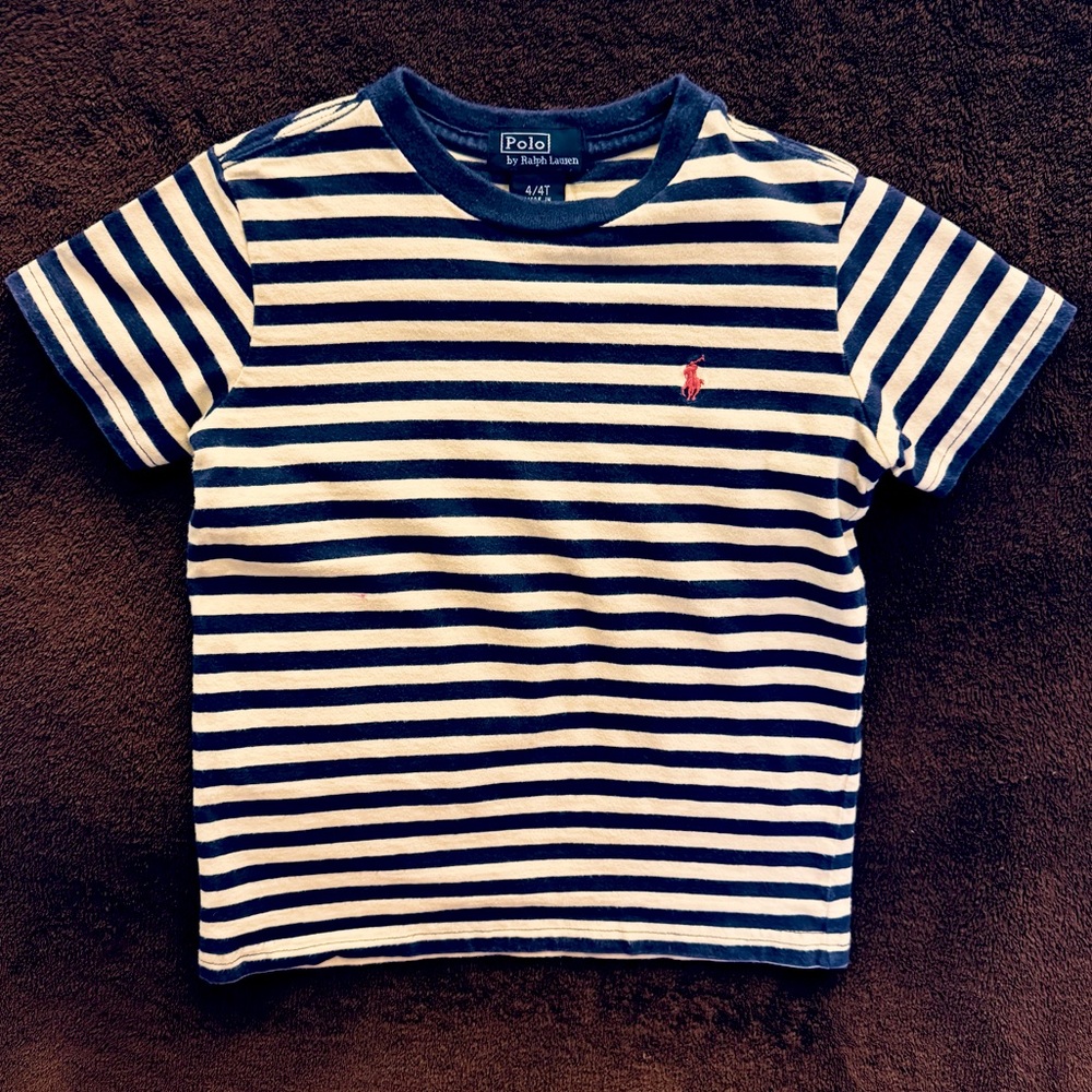 Ralph Lauren Striped Cotton Jersey Tee